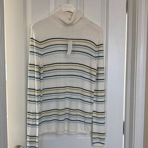 Off white Striped Turtleneck Sweaters , size -XS, machine washable
